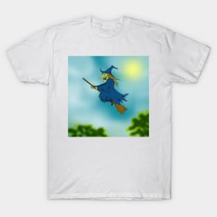 Blue sky Witch. T-Shirt